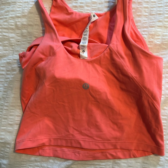 Lululemon high neck align tank raspberry cream - Picture 2 of 4